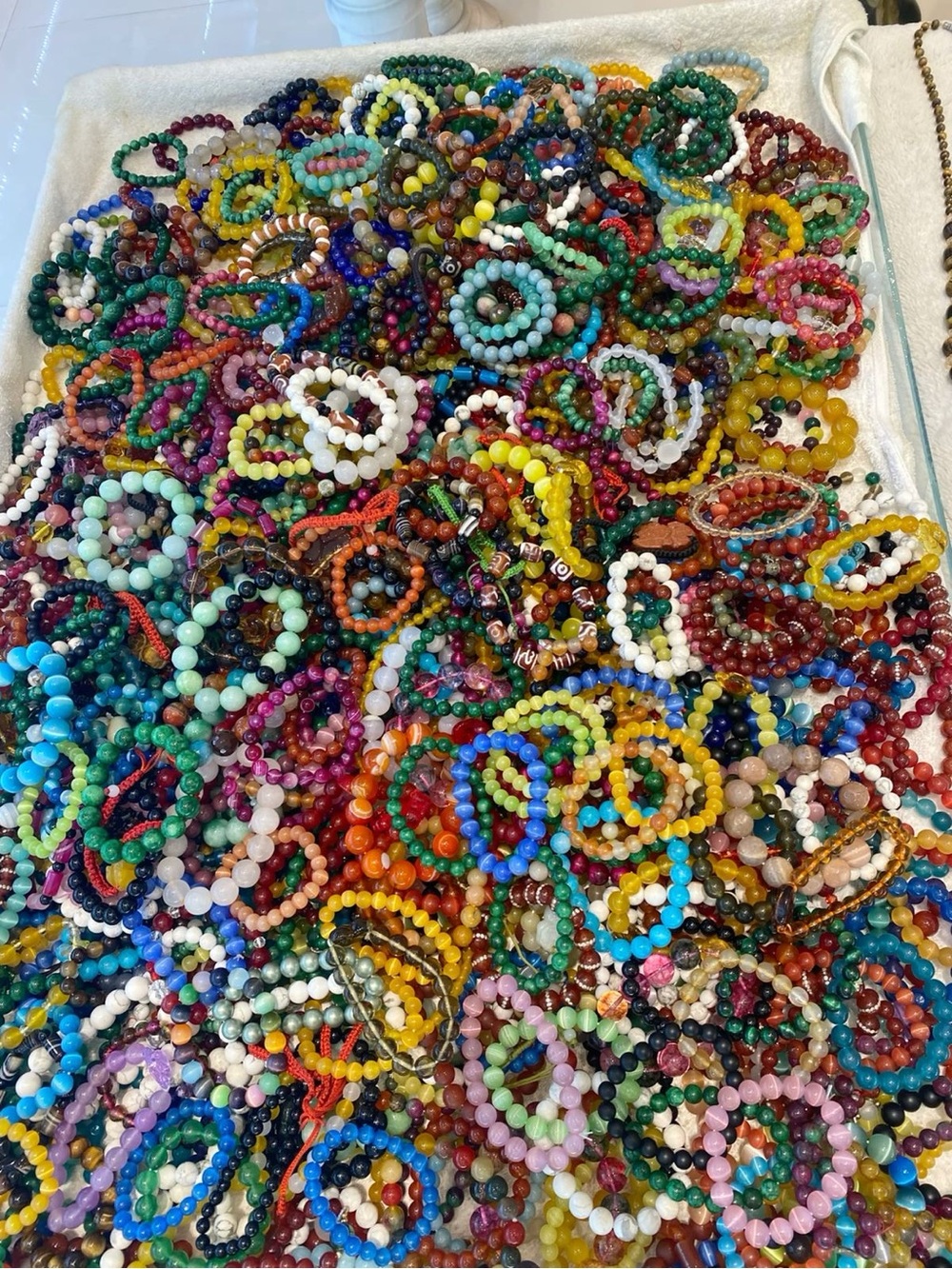 15 bracelets beads with charms